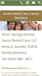 Mobile Screenshot of gumsdentalcare.net